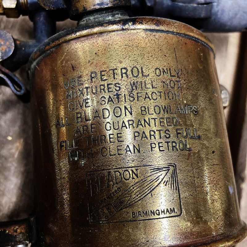 106033 「BLADON」 B61 BIRMINGHAM ENGLAND ブラス トーチ バーナー ブロートーチ コンロ キャンプ 真鍮