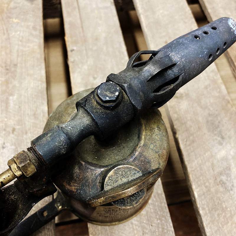 106033 「BLADON」 B61 BIRMINGHAM ENGLAND ブラス トーチ バーナー ブロートーチ コンロ キャンプ 真鍮