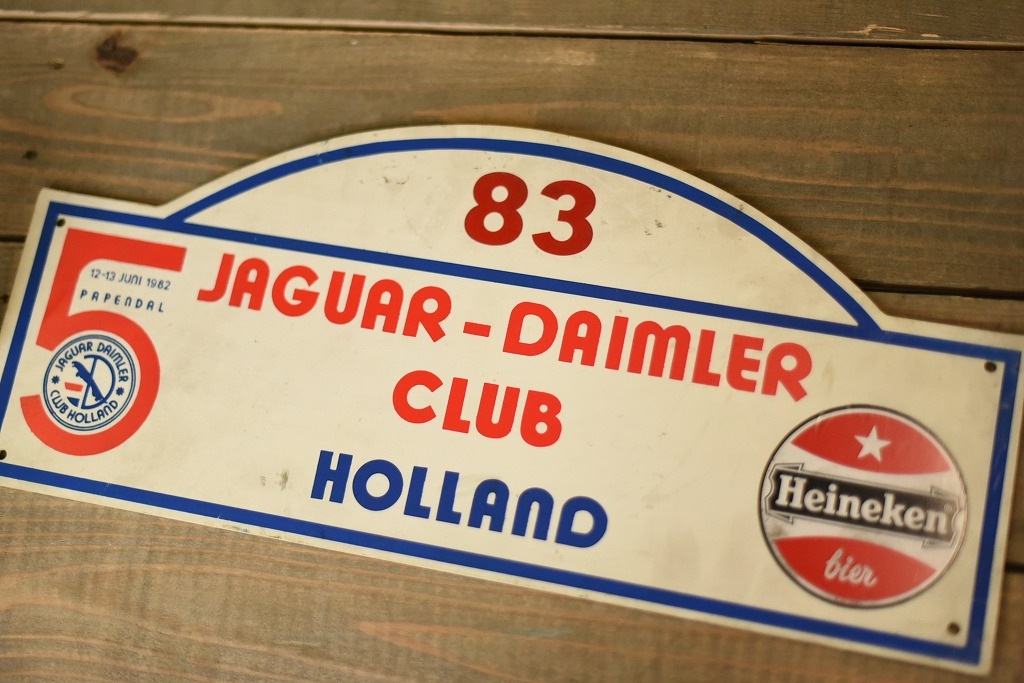 103719 ジャガー　ダイムラー　ラリープレート　ヴィンテージカークラブ　ナンバー　記念プレート　クラシックカー
