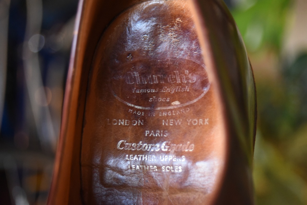 103822  英国 レザーシューズ　 ブランド「チャーチ　Church’s」　 2都市