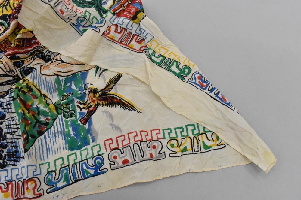 108797 ヴィンテージ 中判 スーベニア スカーフ Souvenir scarf