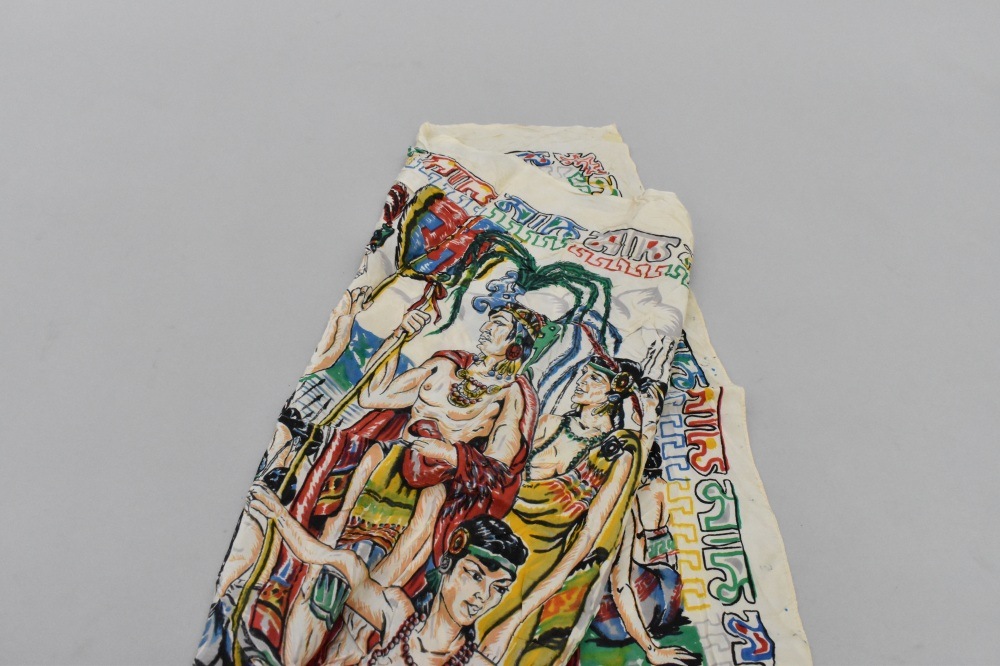 108797 ヴィンテージ 中判 スーベニア スカーフ Souvenir scarf