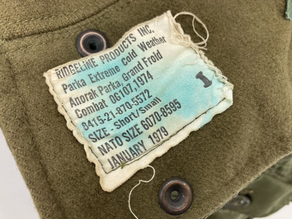 109266 [TF]  VINTAGE 70s KANADA ECW「Extreme Cold Weather Parka 」 カナダ軍 パーカー ヴィンテージ モッズコート