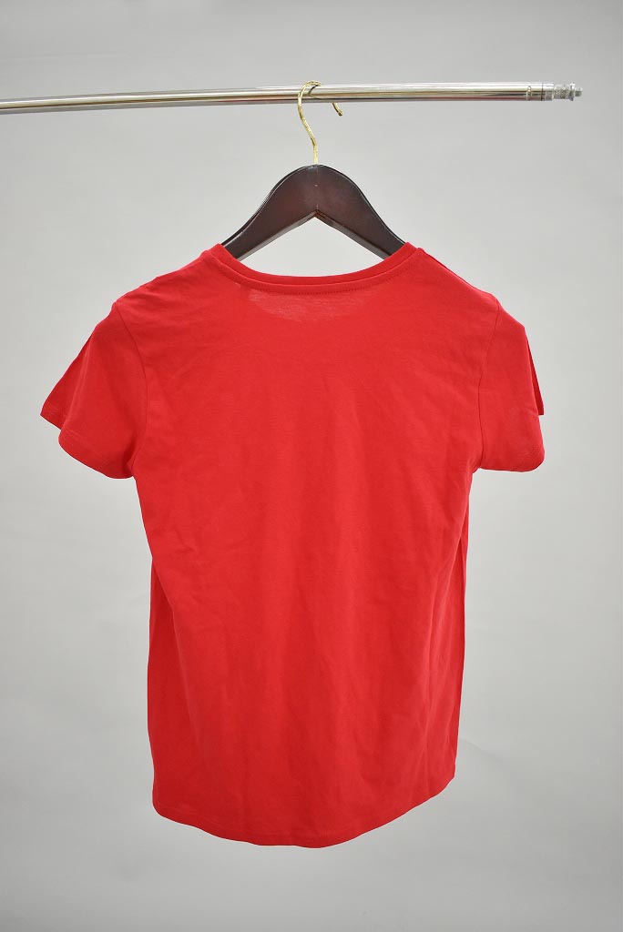[PS] レディース　RED「PAUL SIMONON（THE CLASH)」 「Brocken bass」 GOLDEN NEEDLE LONDON MADE IN ENGLAND Ｔシャツ 
