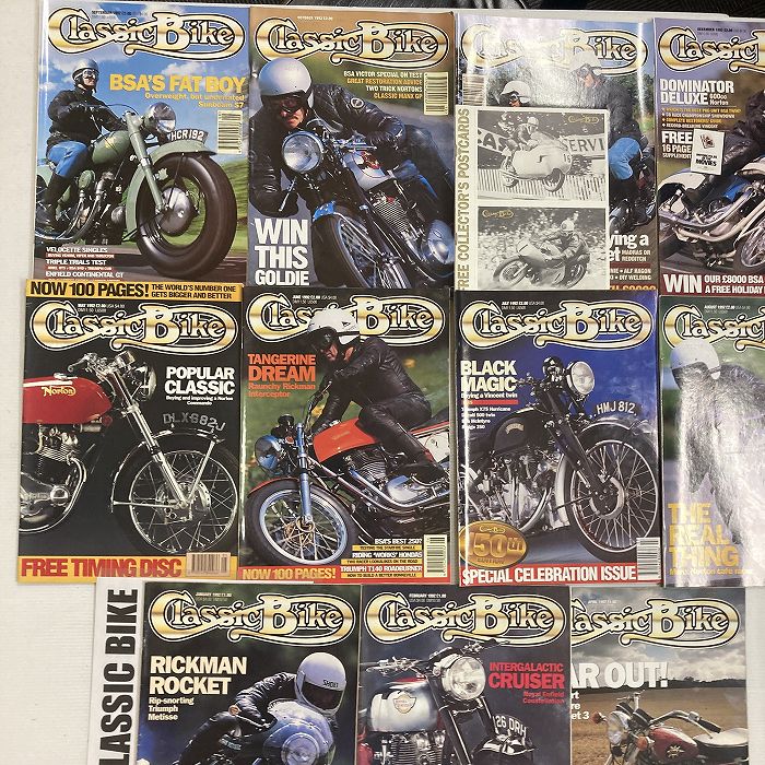B2939　1992　11冊セット　「CLASSIC BIKE」　クラシックバイク　英国旧車雑誌