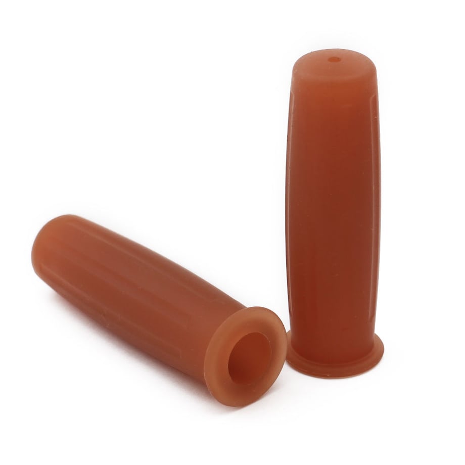 ガムブラウン　自転車グリップ　「TARUGATA」　 Vintage Style Grip　ヴィンテージスタイルグリップ　ラバー