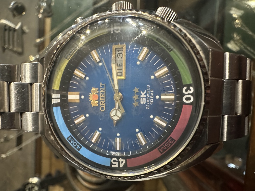 108942 腕時計 ORIENT SEA KING 21JEWELS 10BAR 多色 グラデーションダイヤル 21石 シーキング インナーダイバーウォッチ  自動巻き 