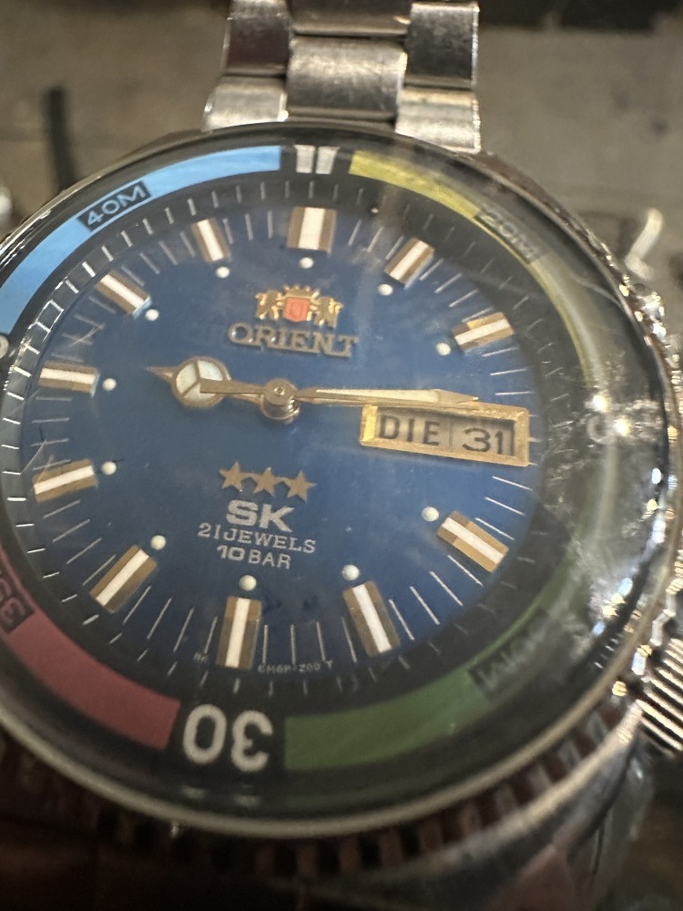 108942 腕時計 ORIENT SEA KING 21JEWELS 10BAR 多色 グラデーションダイヤル 21石 シーキング インナーダイバーウォッチ  自動巻き 