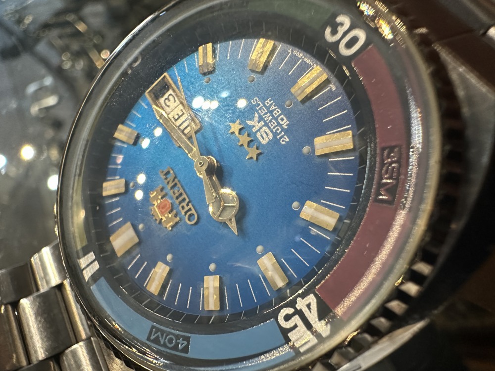 108942 腕時計 ORIENT SEA KING 21JEWELS 10BAR 多色 グラデーションダイヤル 21石 シーキング インナーダイバーウォッチ  自動巻き 