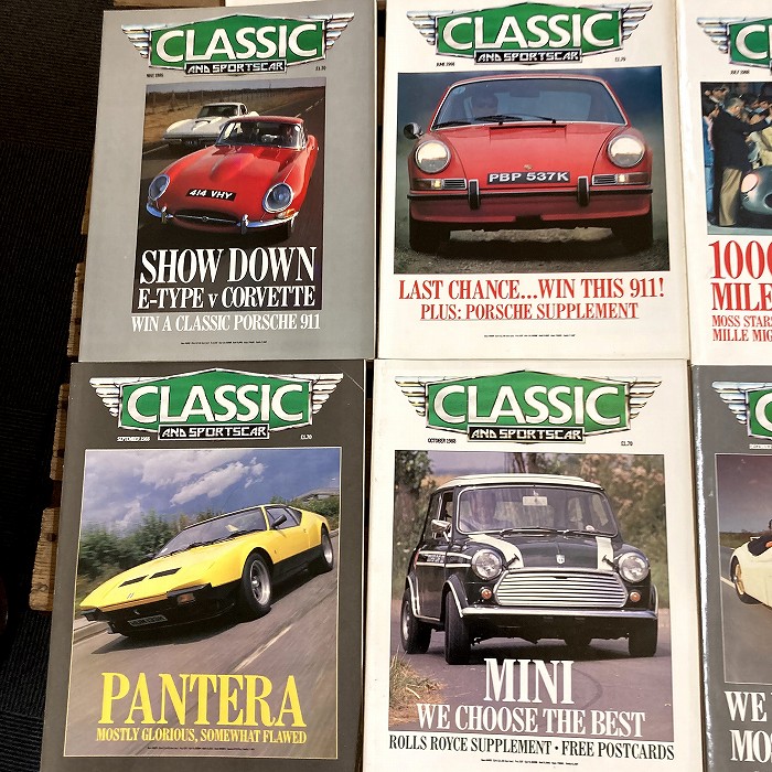 B1501 「CLASSIC AND SPORTSCAR」1988  11冊SET 英国旧車雑誌