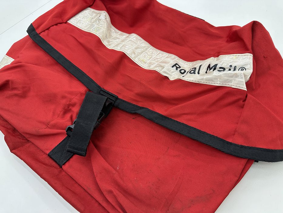 107540 コンディションA ヴィンテージ　英国 「ROYAL MAIL」　ロイヤルメール メッセンジャーバッグ　ホワイトリフレクター