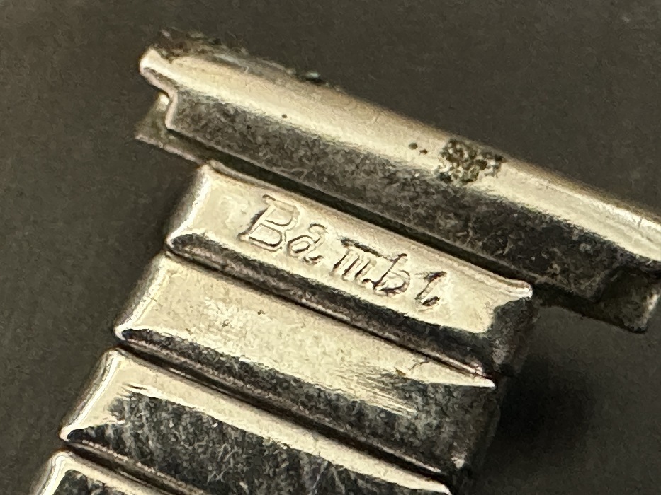 108175 Bambi 腕時計ベルト 18mm 銀メッキ 銀色 