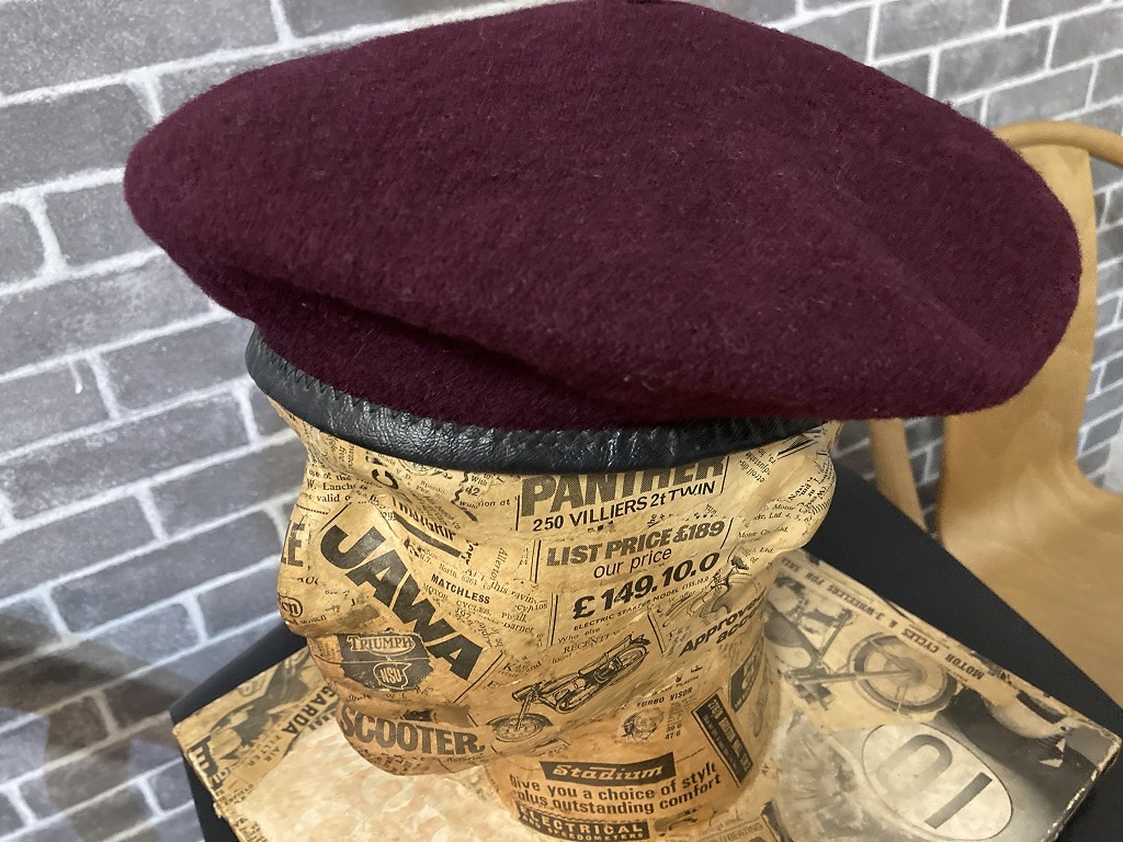 108268 ヴィンテージ ベレー 「GOLDEN GATE HAT Co. LOSANGELS」100%WOOL