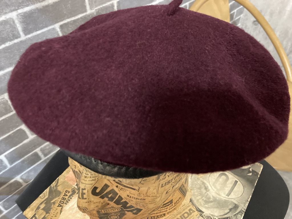108268 ヴィンテージ ベレー 「GOLDEN GATE HAT Co. LOSANGELS」100%WOOL