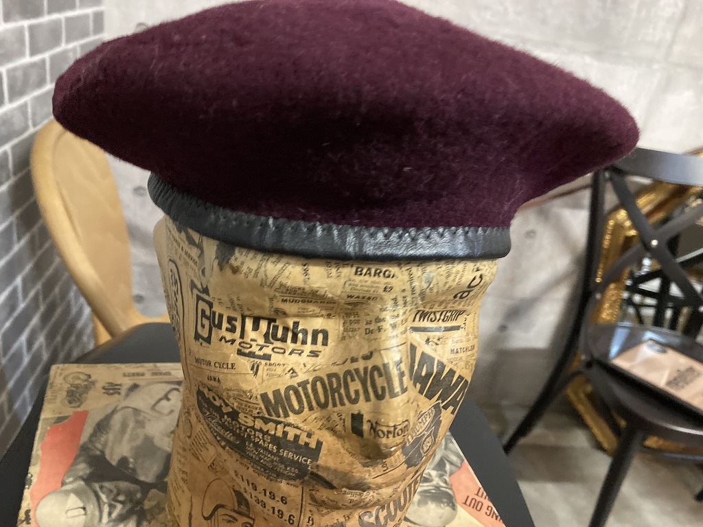 108268 ヴィンテージ ベレー 「GOLDEN GATE HAT Co. LOSANGELS」100%WOOL
