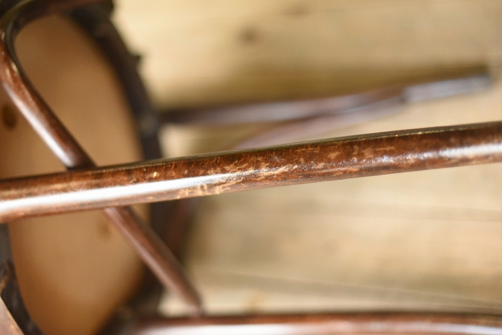 104618 No.16 311016 背もたれ破損 クッションシート付属 USED TON CHAIR 中古 破損あり