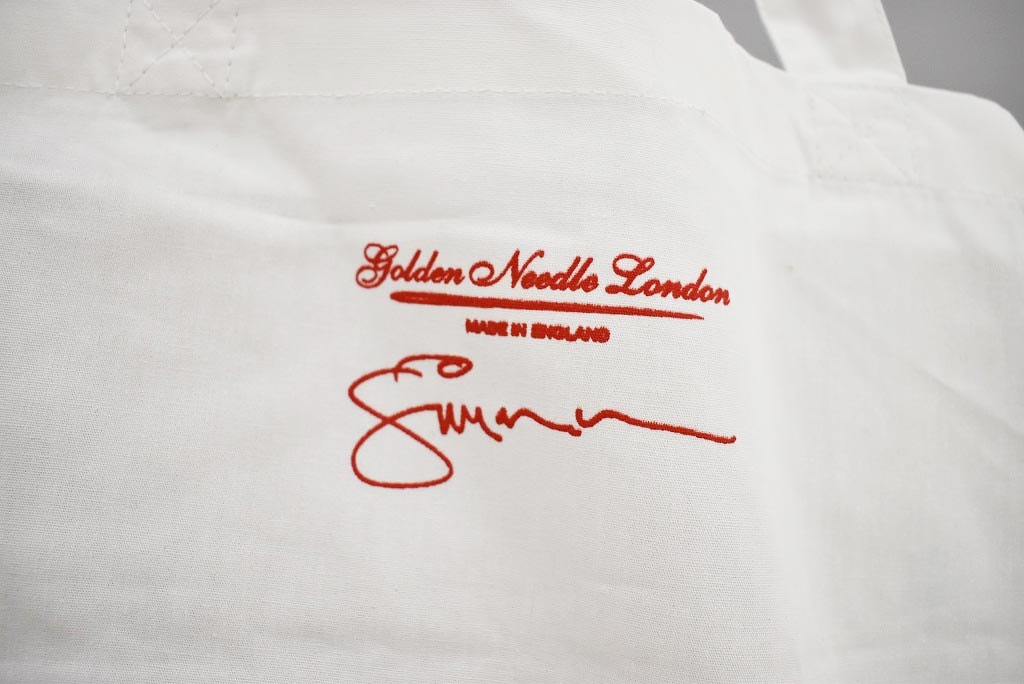 [PS] White×RED PAUL SIMONON（THE CLASH) the royalexchange japan Golden Needle London と Paul Simonon コラボトート