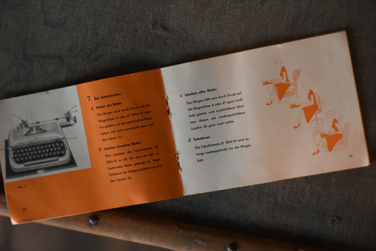 2215 ヴィンテージ タイプライター ドイツ製　「ERIKA 10」