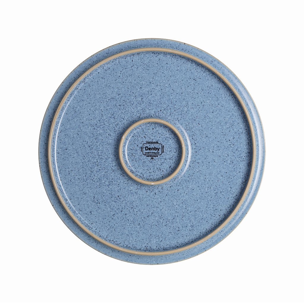 Z0020-ED0519FL　英国製 「Denby」　デンビー　スタジオブルー　ブレックファーストプレート フリント