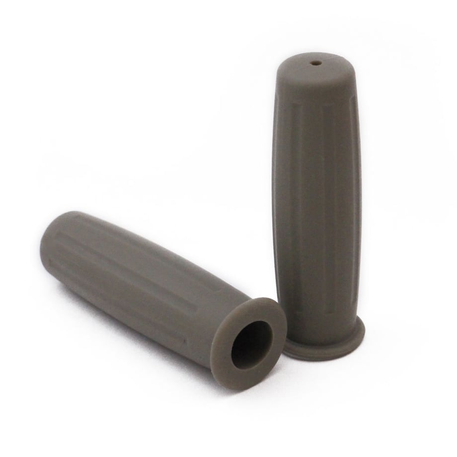 グレイ　自転車グリップ　「TARUGATA」　 Vintage Style Grip　ヴィンテージスタイルグリップ　ラバー