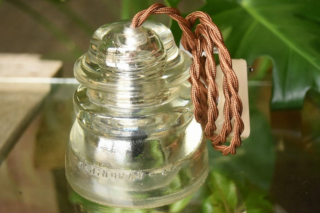 104759 インダストリアル ガラスインシュレーター ランプ 照明 USA 碍子 i005C