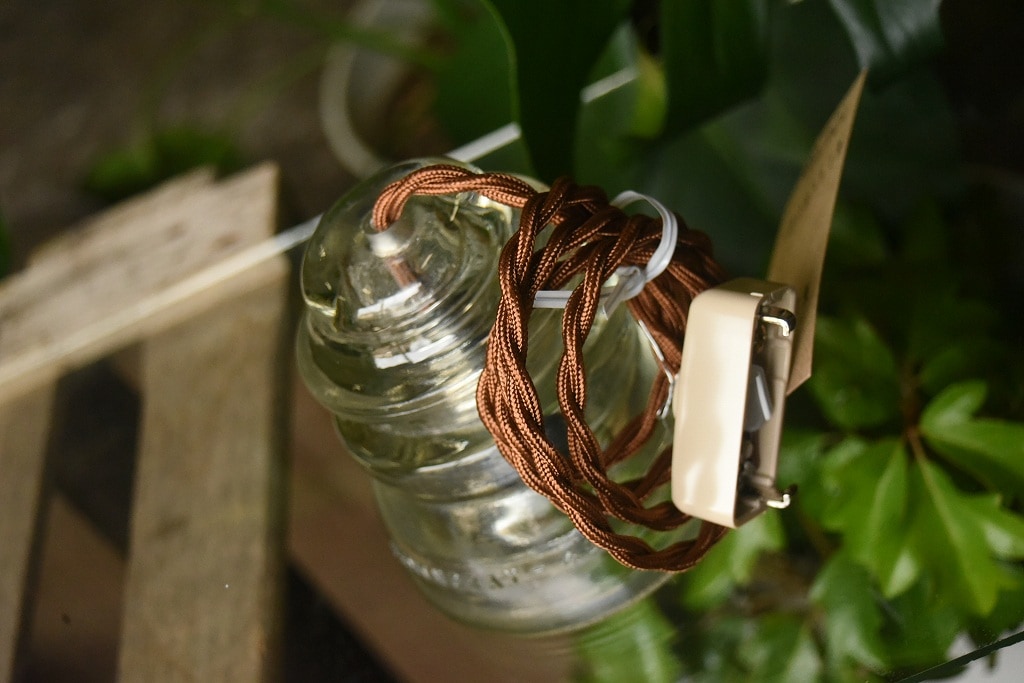 104759 インダストリアル ガラスインシュレーター ランプ 照明 USA 碍子 i005C