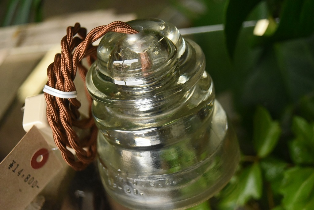 104759 インダストリアル ガラスインシュレーター ランプ 照明 USA 碍子 i005C