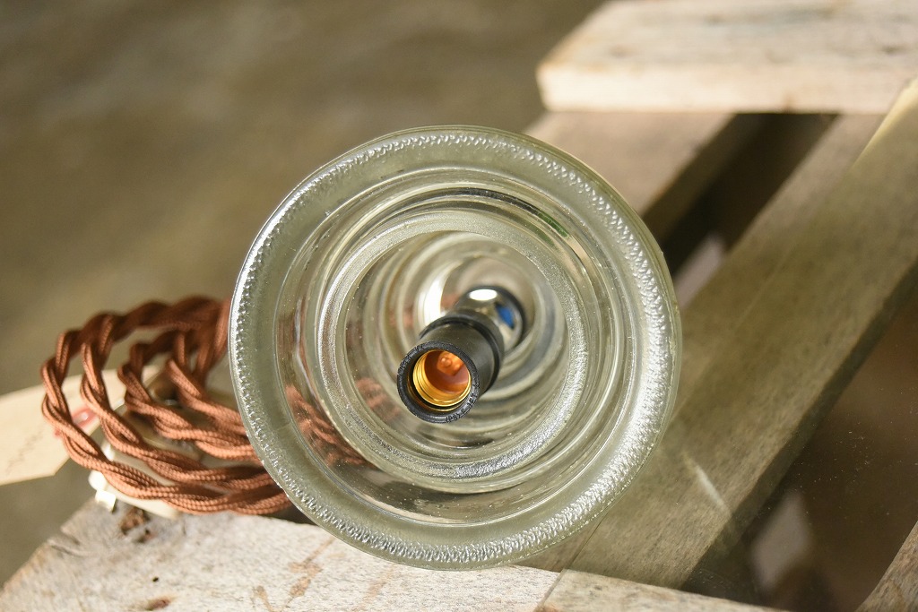 104759 インダストリアル ガラスインシュレーター ランプ 照明 USA 碍子 i005C