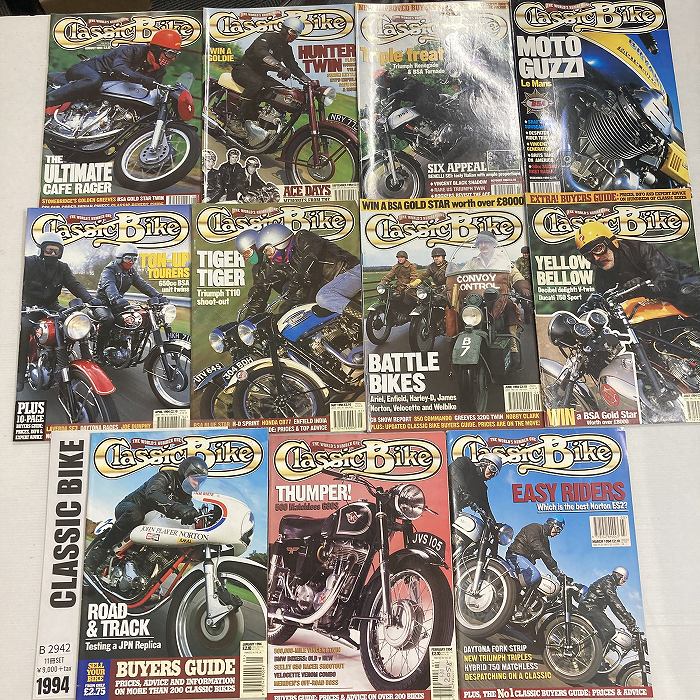 B2942　1994　11冊セット　「CLASSIC BIKE」　クラシックバイク　英国旧車雑誌