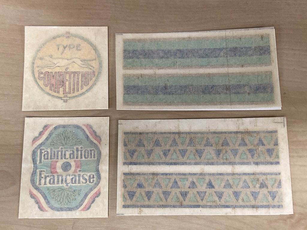 106362 ヴィンテージ 「CARNET LE VELODECOR」 トランスファー 自転車 フランス製