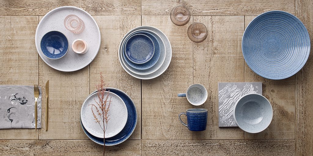 Z0020-ED0519CO 英国製 「Denby」 デンビー スタジオブルー ブレックファーストプレート コバルト