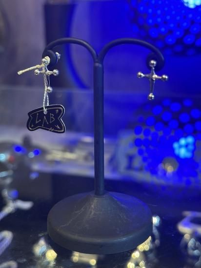 SL-110 「SPACE LAB」 シルバースタッドピアス 10%ポイントバック