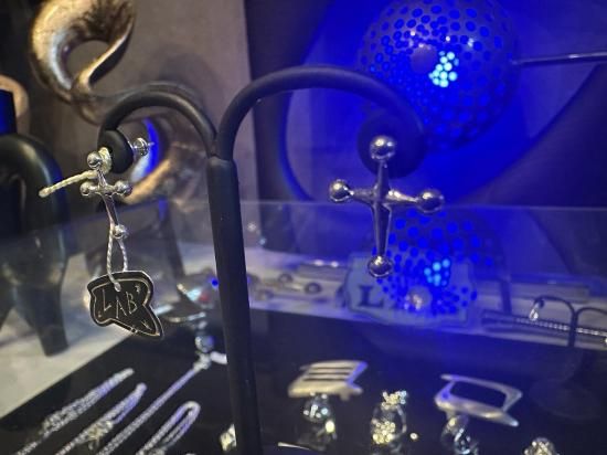 SL-110 「SPACE LAB」 シルバースタッドピアス 10%ポイントバック