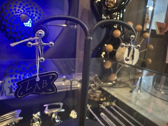 SL-110 「SPACE LAB」 シルバースタッドピアス 10%ポイントバック
