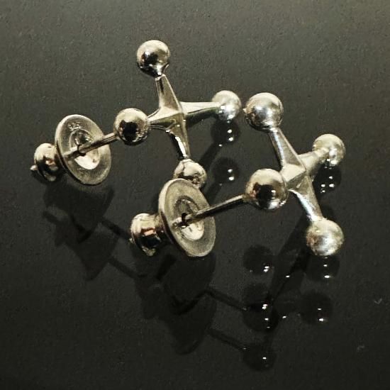 SL-110 「SPACE LAB」 シルバースタッドピアス 10%ポイントバック