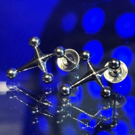 SL-110 「SPACE LAB」 シルバースタッドピアス 10%ポイントバック