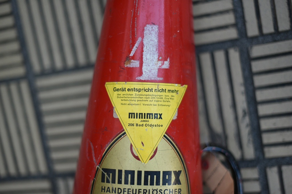 1111 ヴィンテージ 「MINIMAX TYPE MS-10」 消火器 FIRE EXTINGUISHER