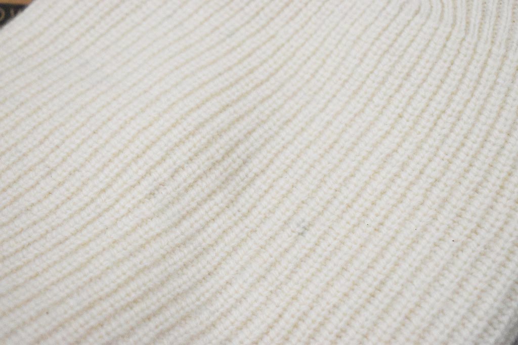 英国 「GOLDTOP」「100% Merino Wool Mechanics Hat」 メリノウールビーニー COLOR:WHITE / BLACK