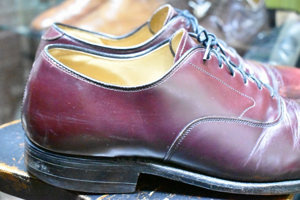 109918    内羽根 レザーシューズ  「Johnston & Murphy Aristo craft」オックスフォード 9