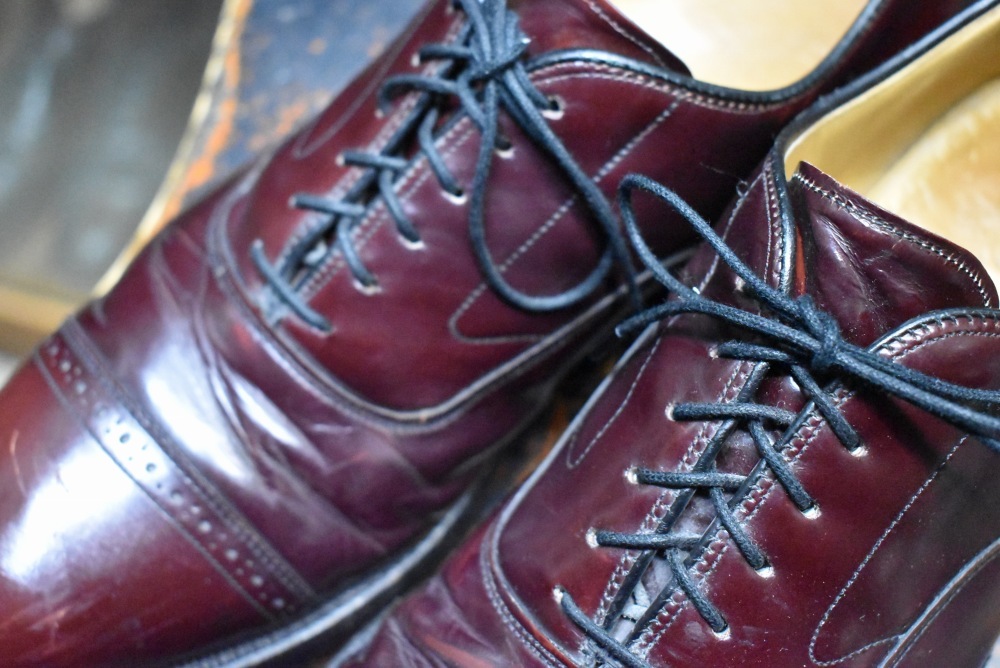 109918    内羽根 レザーシューズ  「Johnston & Murphy Aristo craft」オックスフォード 9