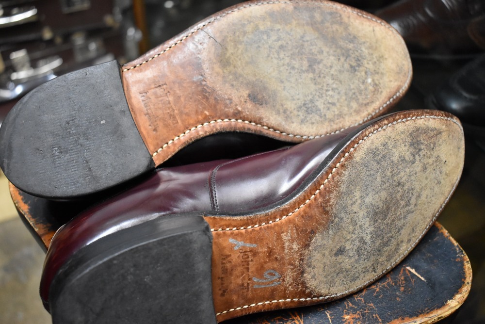109918    内羽根 レザーシューズ  「Johnston & Murphy Aristo craft」オックスフォード 9