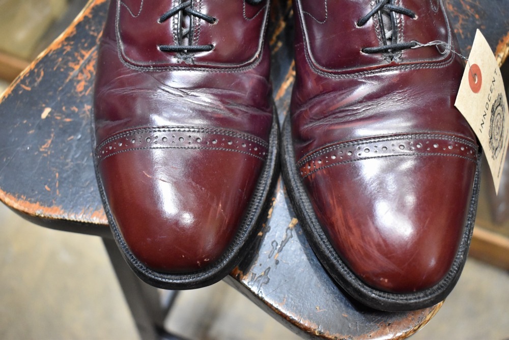 109918    内羽根 レザーシューズ  「Johnston & Murphy Aristo craft」オックスフォード 9