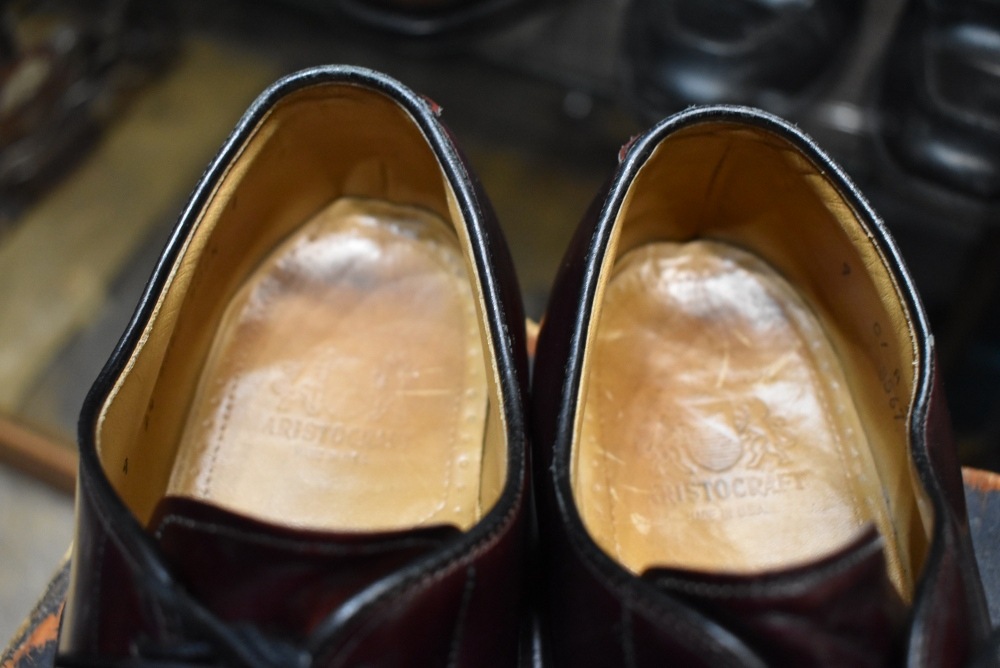 109918    内羽根 レザーシューズ  「Johnston & Murphy Aristo craft」オックスフォード 9