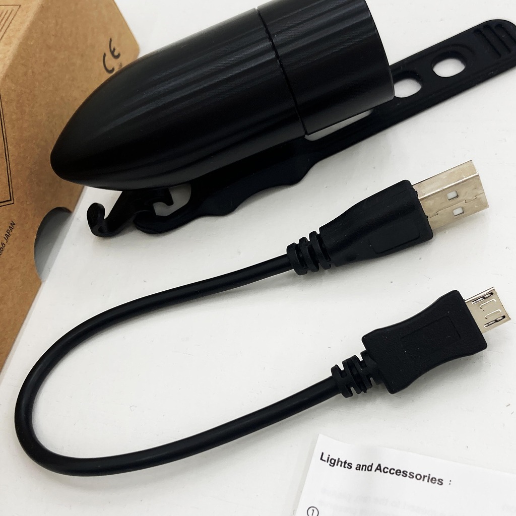 RINDOW Bullet Lighting 砲弾型LED充電式ライト ブラック