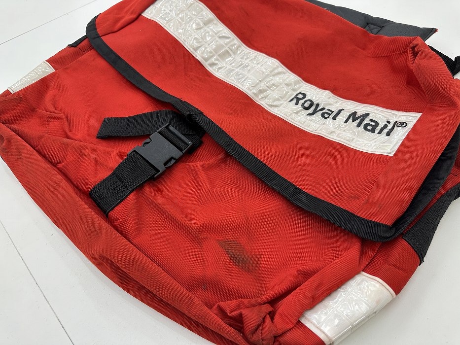 107536 コンディションA ヴィンテージ 英国 「ROYAL MAIL」 ロイヤルメール メッセンジャーバッグ ホワイトリフレクター