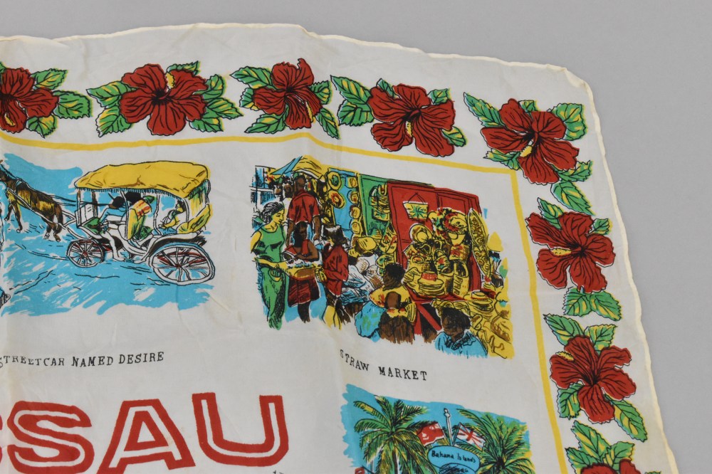108766 ヴィンテージ 中判 スーベニア スカーフ  Souvenir scarf