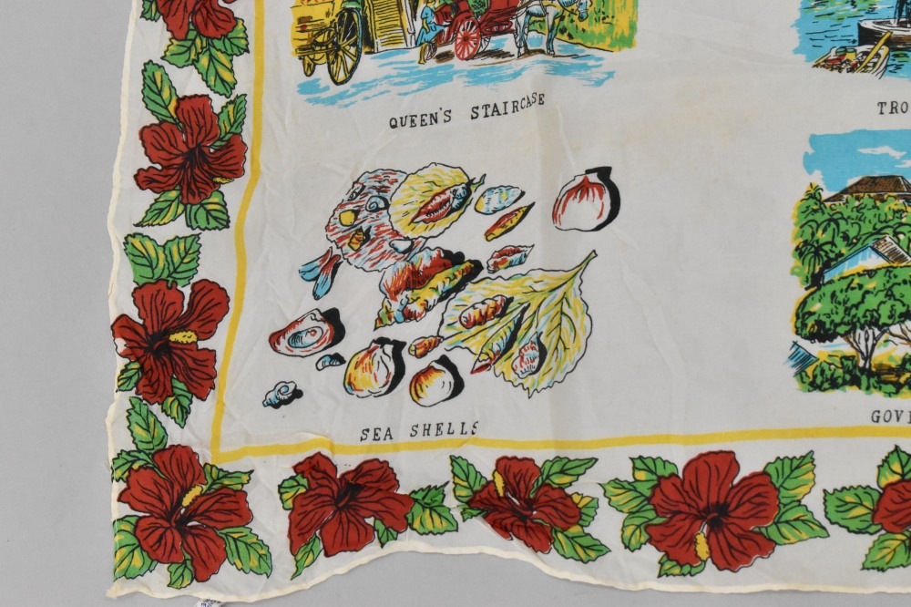 108766 ヴィンテージ 中判 スーベニア スカーフ  Souvenir scarf