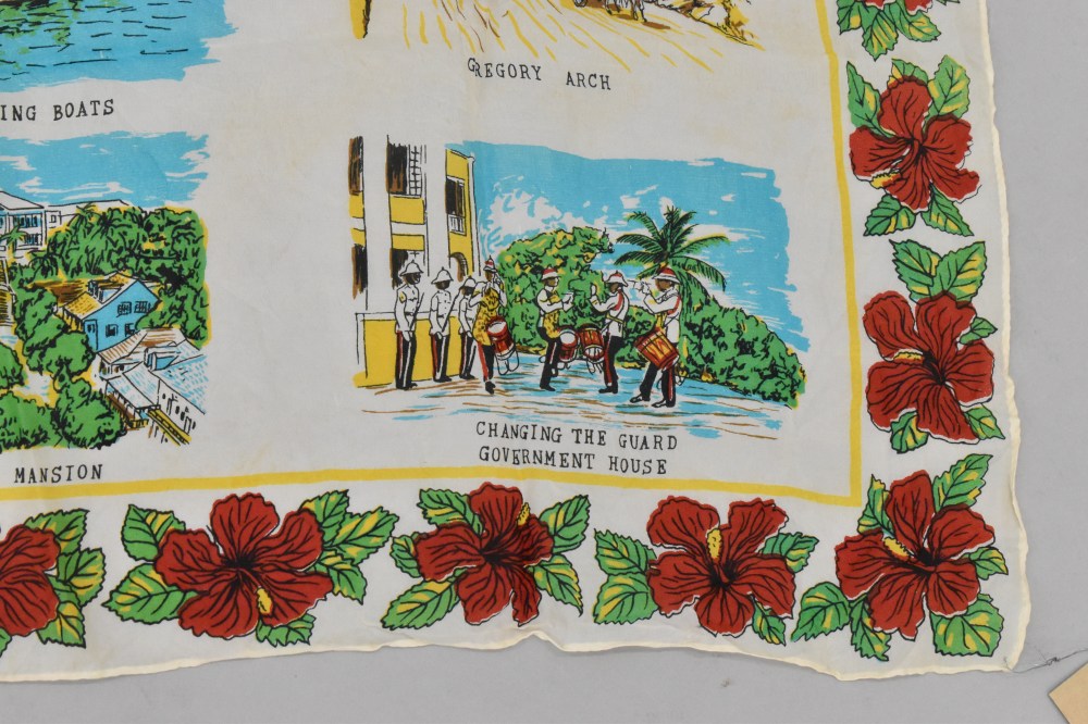 108766 ヴィンテージ 中判 スーベニア スカーフ  Souvenir scarf