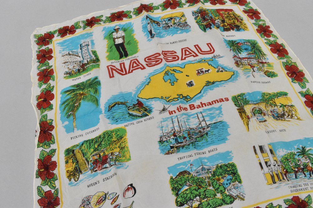 108766 ヴィンテージ 中判 スーベニア スカーフ  Souvenir scarf