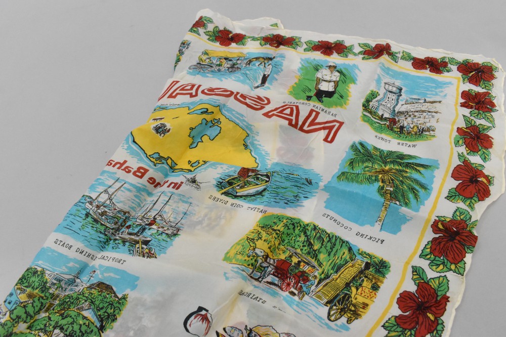 108766 ヴィンテージ 中判 スーベニア スカーフ  Souvenir scarf